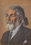 Erich Mayer, Portrait of Mnr Schröder, oil on cardboard
