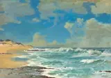 Walter Gilbert Wiles, The Song of the Surf, oil on board