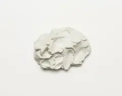 Idea by Joni Brenner, enamel painted plaster mounted on board, offered Jul 2017