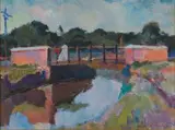 Herbert Coetzee, Figure crossing on a Bridge
