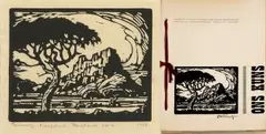 Jacobus Hendrik Pierneef, Berglandskap, S.W.A. (Nilant 118), linocut