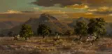 Otto Klar, Bushveld Landscape, oil on board