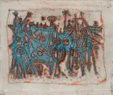 Dirk Meerkotter, Rots Figure II, colour etching