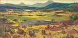 Namaqualand Landscape by Piet van Heerden, oil on board, sold Jul 2017