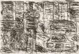 David Koloane, City Traffic I, etching
