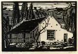 Dr Jorissen se Huis, Pretoria (Nilant 26) by Jacobus Hendrik Pierneef, linocut, sold Jun 2017