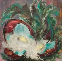 Broken Egg by Cecil Higgs, oil on canvas, offered Jun 2017