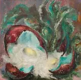 Cecil Higgs, Broken Egg, oil on canvas