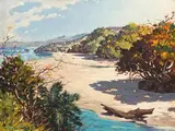 Nils Andersen, South Coast Estuary, oil on board