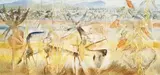 Landscape with Animals by Gordon Vorster, oil on canvas laid down on board, offered Jun 2017