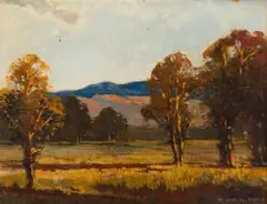 William Timlin, Landscape, oil on board