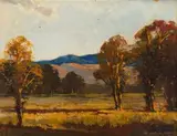 William Timlin, Landscape, oil on board