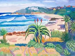 Leonora Everard-Haden, South Coast, KwaZulu-Natal, oil on canvas