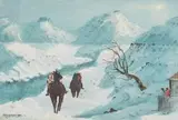 John Koenakeefe Mohl, After Snow Storm: Near Quthing in Lesotho, oil on board