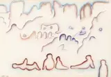 Faces and Figures by Walter Battiss, watercolour on paper, sold Jun 2017