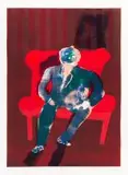 Robert Hodgins, My C.E.O, colour lithograph