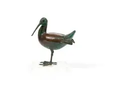 Robin Lewis, Snipe, bronze, mounted on a Perspex base