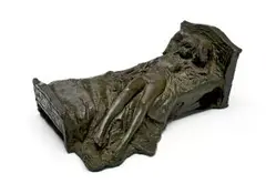 James Butler, Semi Nude Sleeping Girl, bronze