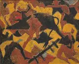 Eugene Labuschagne, Fallen Ox, oil on canvas