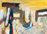 Fred Schimmel, Abstract #1087, oil on board