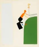 Orange Figure by Walter Battiss, colour screenprint, sold Jun 2017