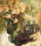 Irmin Henkel, Still Life with Grapes