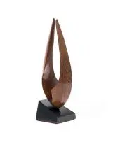 Untitled by Keith Alexander, wood, mounted on a wooden base, sold Jun 2017