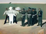 Johannes Phokela, Ghost of Maximillian, oil on canvas