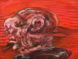 Robert Hodgins, Clem, oil on board
