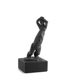 Sydney Kumalo, The Little Dancer, bronze with a green patina, mounted on a wooden base