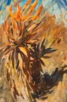 Aloe Study by Dylan Lewis, oil on canvas, sold Nov 2016