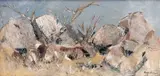 Gordon Vorster, Gemsbok near a Rocky Outcrop