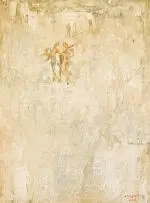 Fleur Ferri, Three Figures Dancing, oil on board
