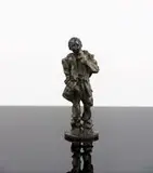 Sidney Beck, Street Boy Smoking, bronze with a verdigris patina