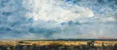 Walter Voigt, Karoo Storm Clouds, oil on canvas