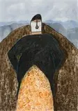 Colbert Mashile, Mmathari, mixed media on paper