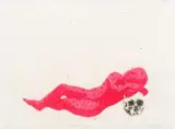 Penny Siopis, Sleeping Baby, colour lithograph with chine collé