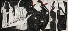 Cecily Sash, Swazi Birds, oil on board