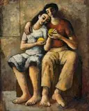 Douglas Portway, The Lovers, oil on canvas