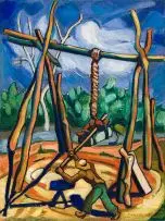 Alexis Preller, Breying The Riems, oil on canvas