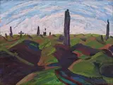 Bertha Everard, Delville Wood, oil on board