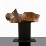Mickey Korzennik, Reclining Form, carved wood