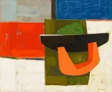 Erik Laubscher, Still Life with Pumpkin Slice, oil on canvas
