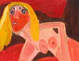 Georgina Gratrix, Muse (Marilyn), oil on canvas