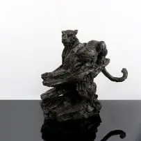 Leopard by Dylan Lewis, bronze with a brown patina, sold Nov 2016