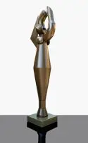 Figure by Edoardo Villa, painted steel, offered Nov 2016