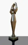 Figure by Edoardo Villa, painted steel, offered Nov 2016