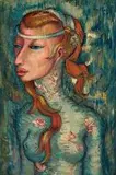 Alexis Preller, Woman with Red Hair or Ophelia, oil on canvas