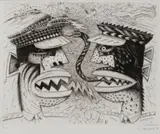 Norman Catherine, Warlords, etching