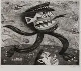 Norman Catherine, Prototype, etching
